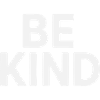 Be kind slogan plain