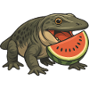 Primeval Amphibian Evolution Cartoon Melon
