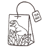 Dinosaur Tea Bag Design