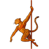 Pole Dance Leopardin Poledancerin Geschenk