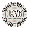 Millésime 1976 Emblème Design