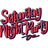 Saturday Night Party Typography