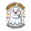 Serious Ghost Hug Expression of Joy