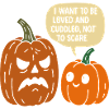 Cuddly Halloween Pumpkin Duo