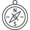 Minimalist Compass Navigation Design