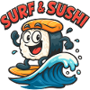 Sushi sur le surf