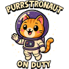Cute Astronaut Cat