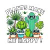 Happy Cheerful Cactus Plants Sunglasses Kawaii