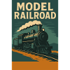 Model Train Illustration