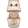 Kawaii Matryoshka Cat