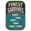 Finest Sardines Retro Tin Vintage Fish Design
