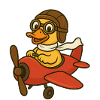 Adventure Duck in Pilot Costume