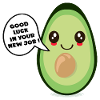 GOOD LUCK NEW JOB AVOCADO