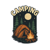 Camping Nacht im Wald
