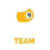 9-Ball Billiard Team Logo Design