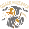 Sensenmann-Badeente mit lustigem Spruch Motiv