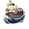 Sushi Piratenschiff Abenteuer