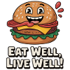 Humorous Animated Hamburger Design