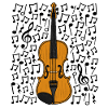 Violin Musical Notes Violinist String Musician