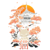 Neko - Chat japonais et sakura