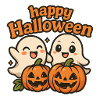 Cute Ghosts Halloween Design
