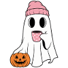 Cute Ghost Drinking Coffee Enthusiast