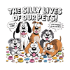 Humorous Pet Chaos Illustration
