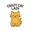 Crazy Cat Lady Illustration