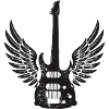Guitar with Wings Design