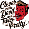 Diable coquin avec cigare et breloque