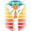 Giraffe with sunglasses