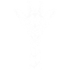 Humorous giraffe with glasses