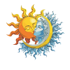 Moon and Sun Kiss Harmonious Interplay