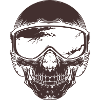 Skull Biker Goggles