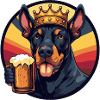 Doberman Dog Beer