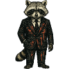 Mafiaboss Waschbär