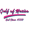 Retro-Textdesign vom Golf von Mexiko