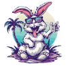 Rabbit Island Palm Tree
