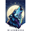 Mystical Wolf under Full Moon