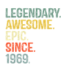 Retro 1969 Celebration Graphic