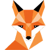 Geometric fox digital print