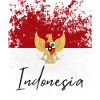 Grunge Indonesian flag, I love Indonesia