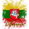 Grunge Lithuanian flag, I love Lithuania