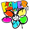 Flower Power Blumenkind Weltfrieden Graffit
