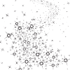 stars, starry sky, white, glittering