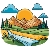 Bunte Berge