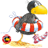 Der Kleine Rabe Socke Mit Schwimmring Und Logo
