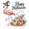 Funny Flamingo Halloween Look