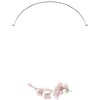 Whimsical Floral Letter W Design