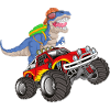 Dinosaur Monster Truck Adventure rentrée scolaire